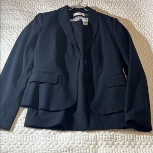 Calvin Klein Dark Navy Women's Tailored Blazer and Skirt Suit